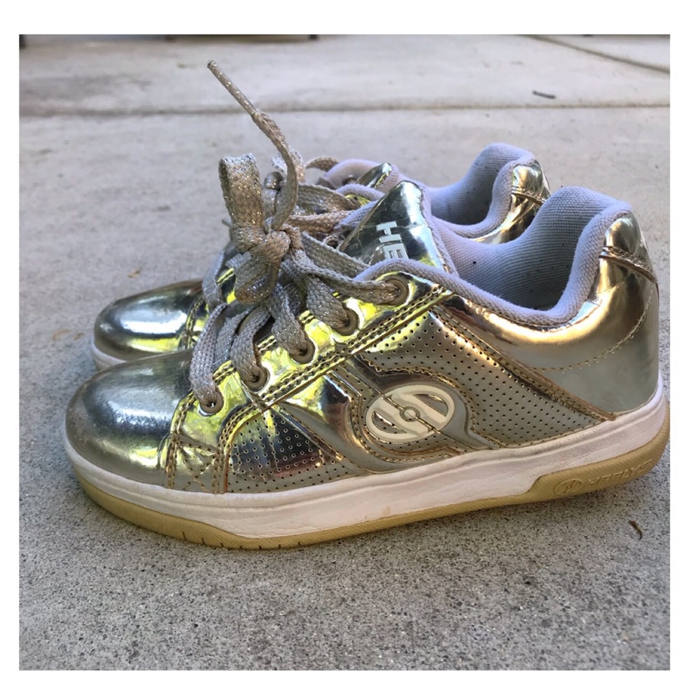 gold kids heelys